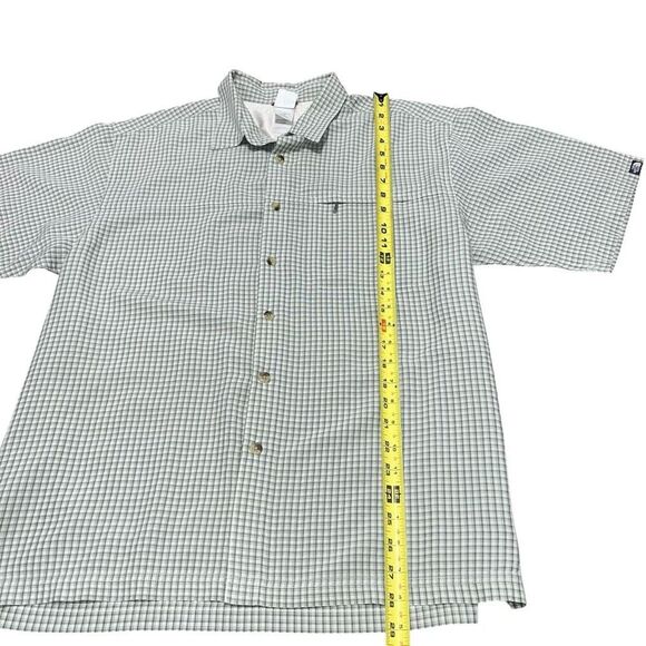 NWOT THE NORTH FACE Men’s Green Grid Button Down Collared Shirt Size L - Picture 7 of 9